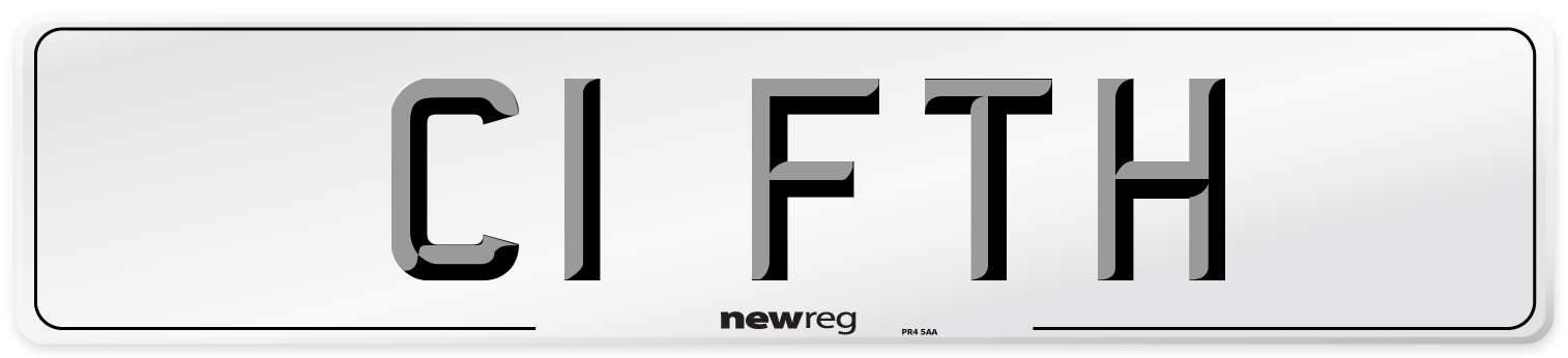 C1 FTH Number Plate from New Reg
